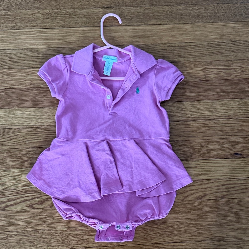 Ralph Lauren Light Pink Baby Romper